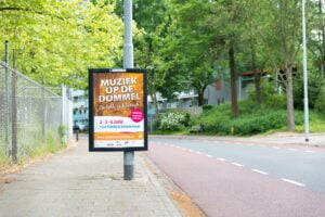 A1 poster along the road in Eindhoven