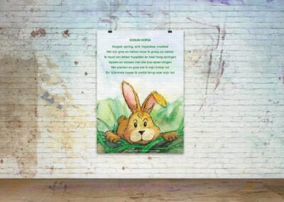 Drawn Poems, Poster ‘Rabbit Hopsa’