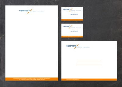 Corporate identity Eastmark management & consultancy